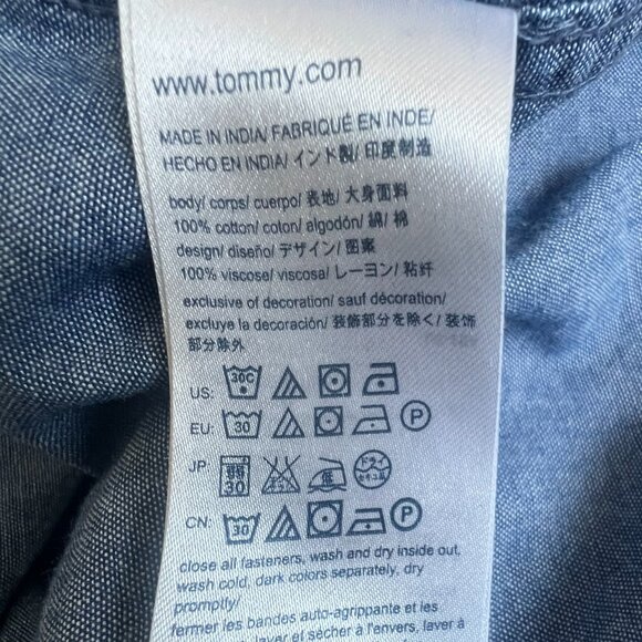 Tommy Hilfiger Chambray Surfboard Shirt Size S - Picture 13 of 13